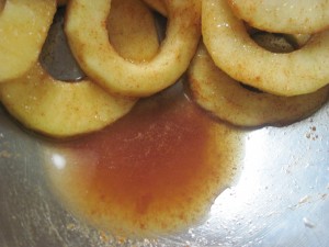 excess liquid from macerated apples