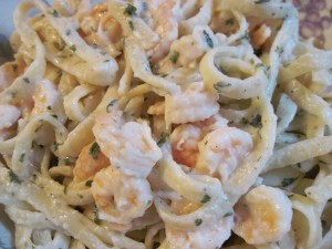 shrimp fettucine alfredo