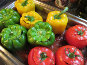 Celebrate Summer With Stuffed Peppers (Yemista), www.goodfoodgourmet.com
