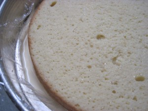 as you pour it on, the milk will absorb, but continue to soak