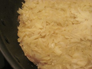 edges turning golden and crispy, time to flip