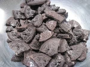crushed cookies