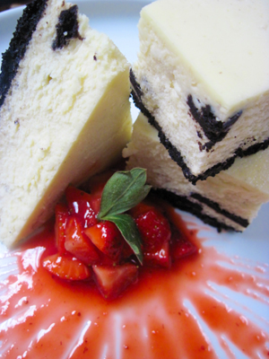 cookies and cream cheesecake