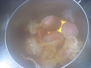 pour off hot water