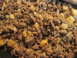 finished meat filling for empanadas