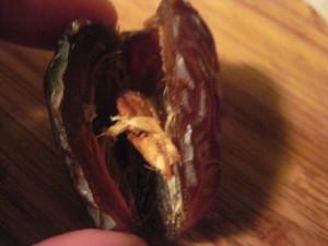slice on one side and remove seed
