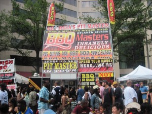Famous Dave's stand