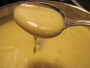 add clarified butter until it has achieved a thick consistency