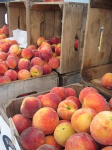 sweet and juicy peaches