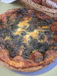 beautiful fresh baked quiche