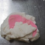 marble the fondant with the colors you have selected