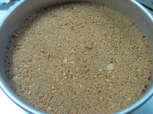 packed down crust is ready to bake