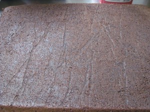 baked and frozen brownie sheet made with vegetable oil