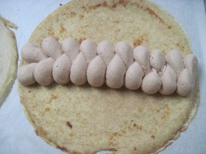 fill the low carb crepe