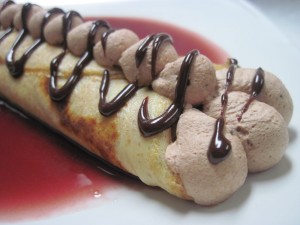 finished low carb crepe