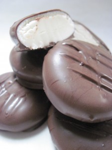 finished homemade peppermint patties