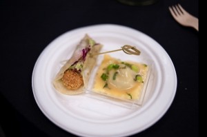 Chef Mike Isabella's ravioli and taco