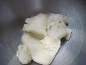 add the dough to the bowl of your stand mixer and use a paddle to cool down dough