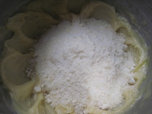 add grated parmesan cheese and fold in