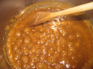cook until bubbling, about 5 minutes on moderate to high heat