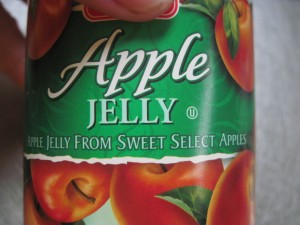 use apple jelly to glaze fruits