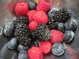 rinse berries