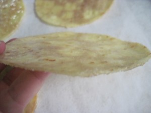 caramelized crepe discs held up well
