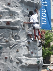 rock climbing