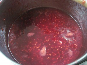 after cooking, the sauce deepens in color
