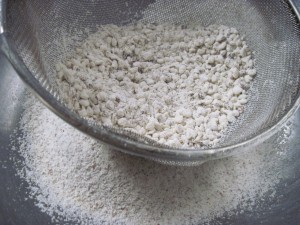 first grind of almonds