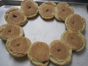 put holes in the bottoms of the base puffs