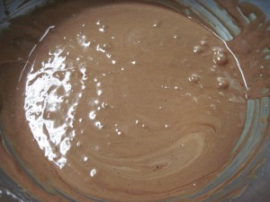 finished souffle batter