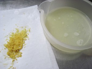 zest and juice of meyer lemons