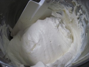 custard and whipped cream