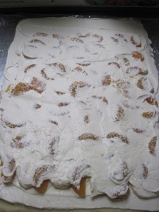 spread layer of custard all over