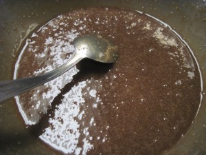 glaze for the dessert focaccia