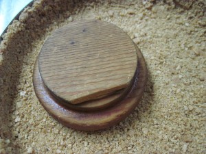 pack down the graham crumbs before baking