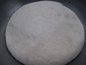 proof the focaccia dough for 30 minutes until doubled