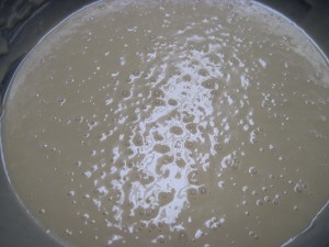 perfectly smooth batter for hot milk cake