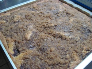 Bake until the cake tests clean