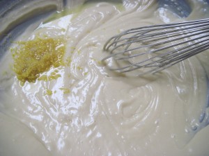 Lots of zest and a good quality lemon extract is what adds great flavor to this cake
