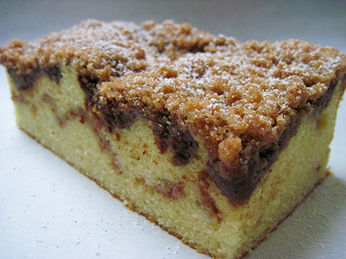 Dark Chocolate Pumpkin-Apple Butter Hot Milk Cake