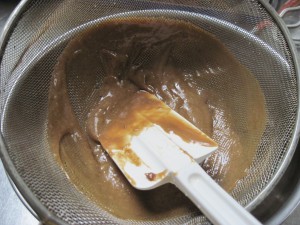 strain butterscotch pudding to remove any lumps