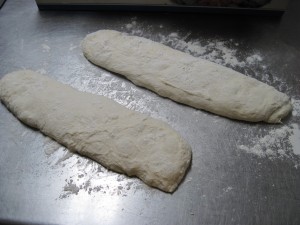 shape ciabatta dough
