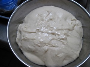proofed pissaladiere dough