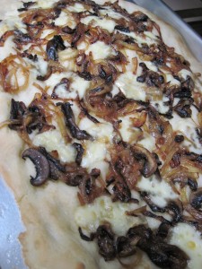beautiful French pissaladiere ready to enjoy