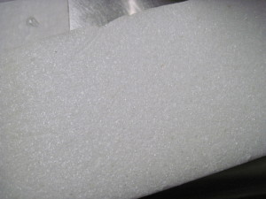 long piece of styrofoam about 1 inch thick