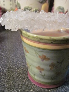 homemade rock sugar swizzle sticks served with morning tea