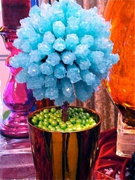 rock sugar centerpieces in just about any color and flavor
