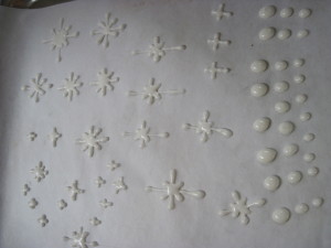 royal icing icicles